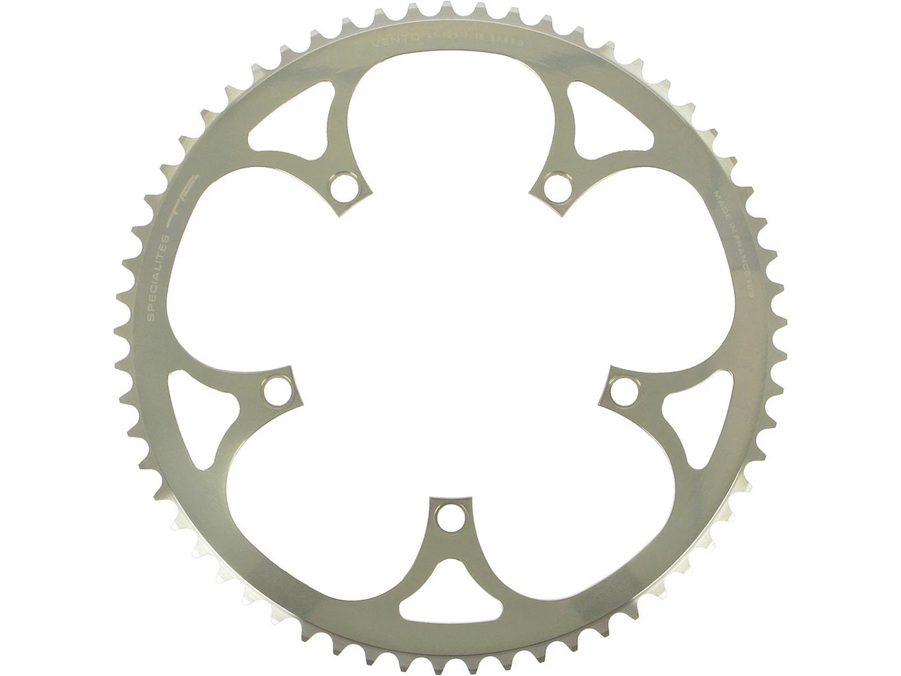 TA Kettenblatt Vento, Campagnolo 10-fach, 5-Arm, Außen, 135 Mm Lochkreis 5 TA Kettenblatt Vento, Campagnolo 10-fach, 5-Arm, Außen, 135 Mm Lochkreis – Bild 3