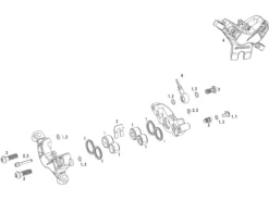 SRAM Ersatzteile Guide R/RS (B1) S4 Bremssattel (2017)