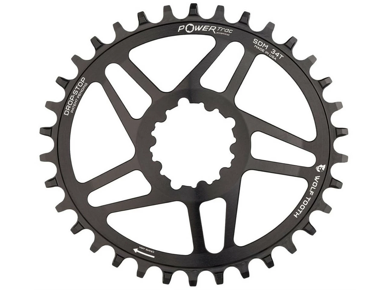 Wolf Tooth Components Elliptical Direct Mount Boost Kettenblatt Für SRAM 3 Wolf Tooth Components Elliptical Direct Mount Boost Kettenblatt Für SRAM