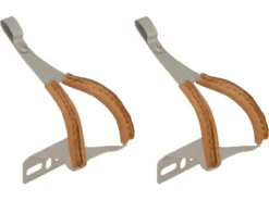 Mks Toe Clip Alloy W/leather Pedalhaken