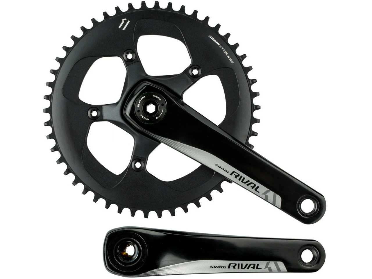 SRAM Rival 1 BB30 11-fach Kurbelgarnitur 4 SRAM Rival 1 BB30 11-fach Kurbelgarnitur – Bild 2