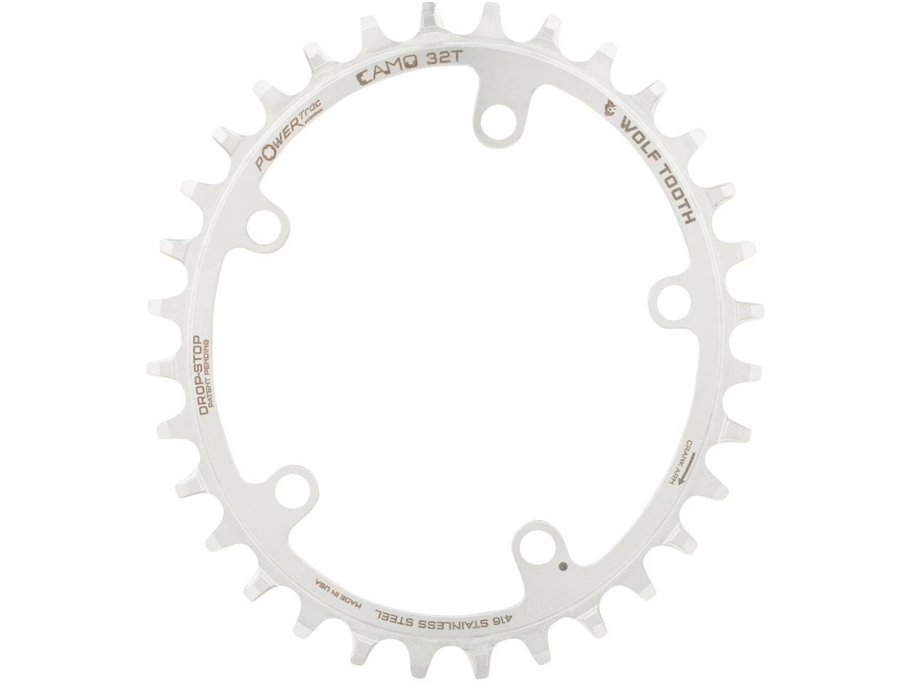 Wolf Tooth Components CAMO Edelstahl Elliptical Kettenblatt 4 Wolf Tooth Components CAMO Edelstahl Elliptical Kettenblatt – Bild 2