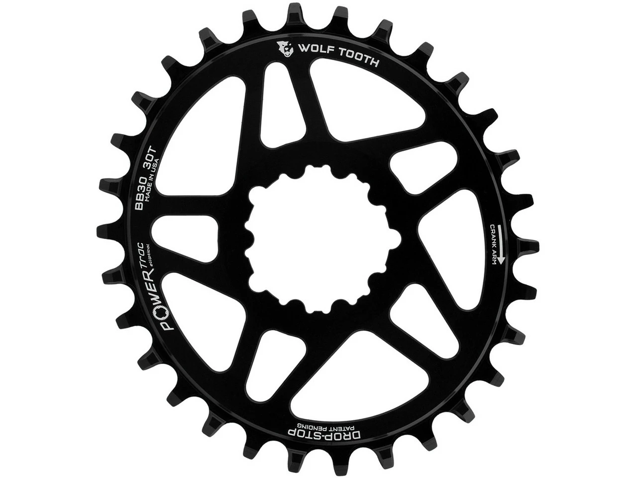 Wolf Tooth Components Elliptical Direct Mount Kettenblatt Für SRAM BB30 3 Wolf Tooth Components Elliptical Direct Mount Kettenblatt Für SRAM BB30