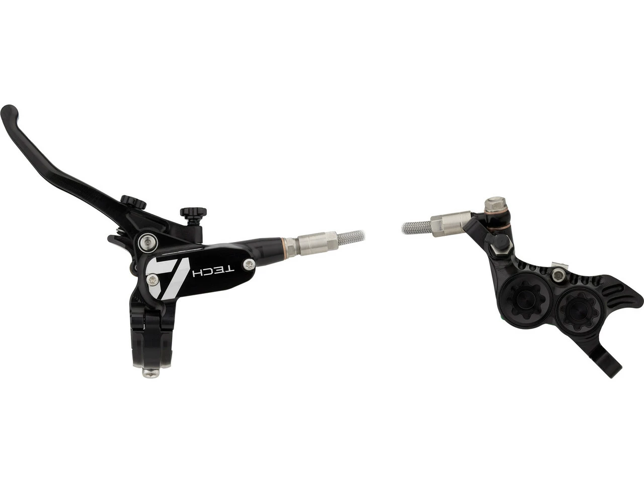 HOPE Tech 4 V4 V+h Set Scheibenbremse Mit Stahlflexleitung 4 HOPE Tech 4 V4 V+h Set Scheibenbremse Mit Stahlflexleitung – Bild 2