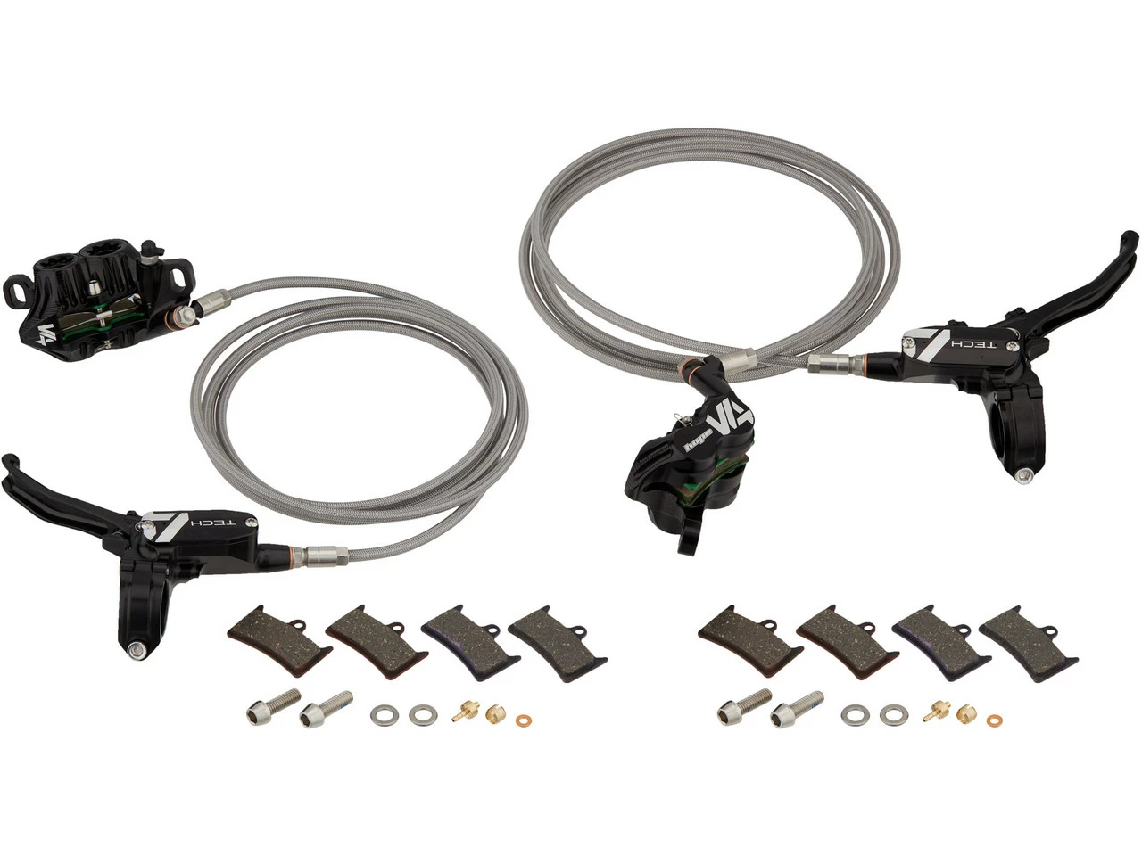 HOPE Tech 4 V4 V+h Set Scheibenbremse Mit Stahlflexleitung 14 HOPE Tech 4 V4 V+h Set Scheibenbremse Mit Stahlflexleitung – Bild 12