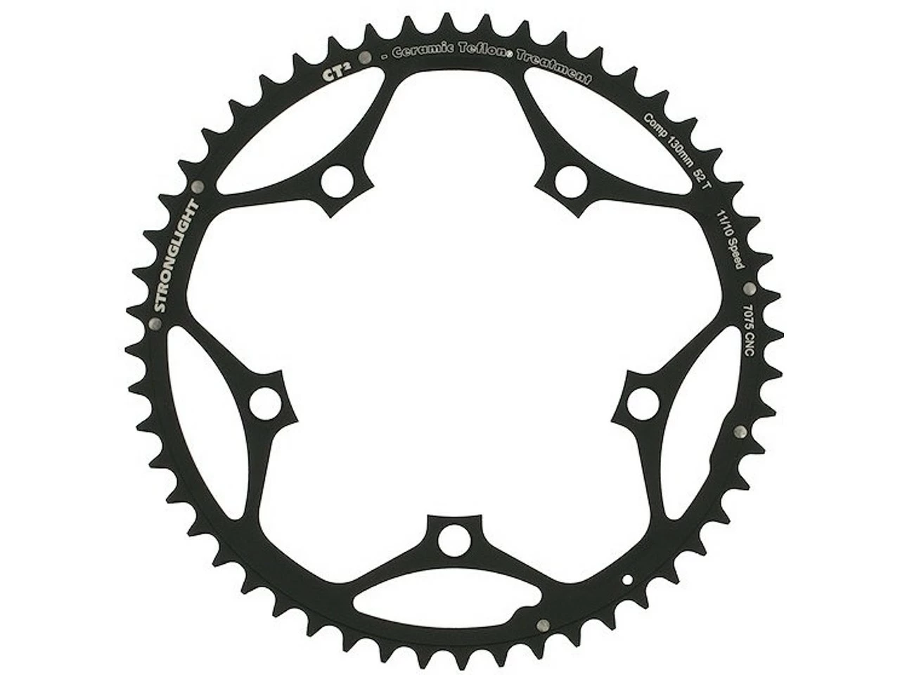 Stronglight CT2 Road Kettenblatt 10-/11-fach, 5-Arm, 130 Mm Lochkreis 3 Stronglight CT2 Road Kettenblatt 10-/11-fach, 5-Arm, 130 Mm Lochkreis